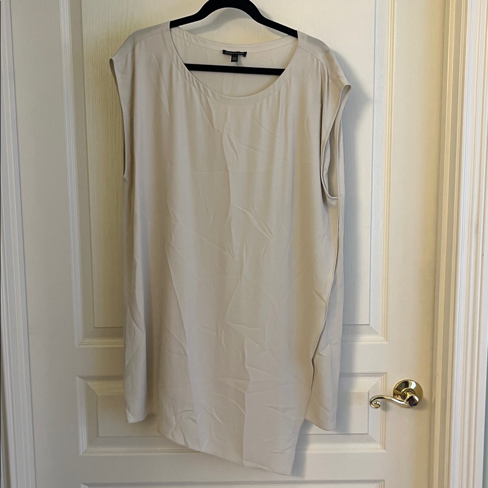 Eileen Fisher Ivory Sleeveless Top
